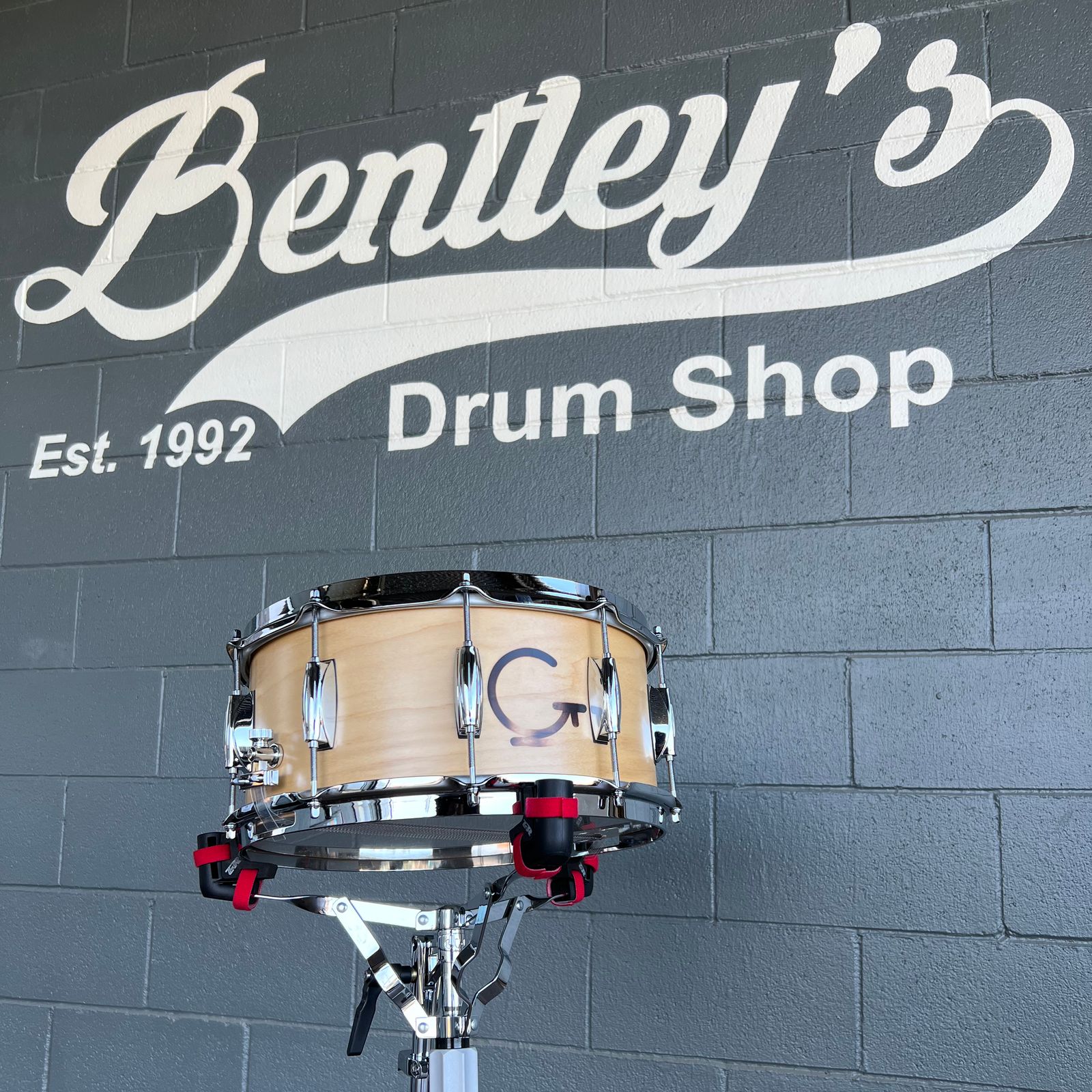 ~BENTLEY'S EXCLUSIVE!~ Gretsch GB6514S8 Brooklyn Series 6.5x14" Branded G Snare Drum in Natural Satin